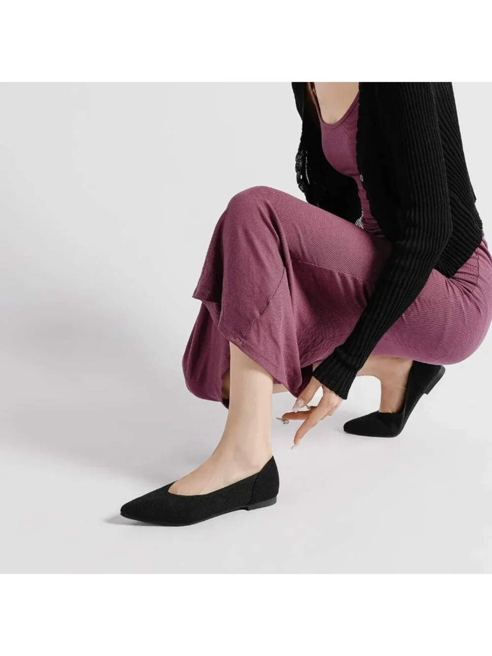 Comfortable Women's Pointed Toe Ballet Flats for Work & Dressy Occasions